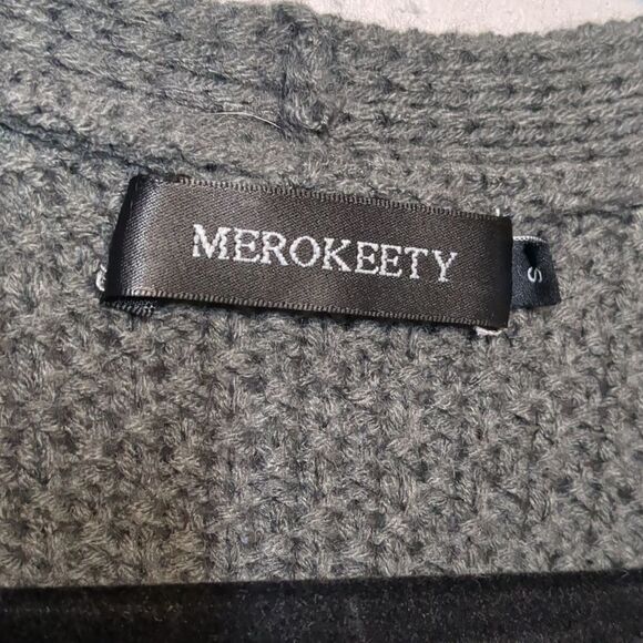 Merokeety Women's Open Front Long Cardigan Oversized Size Small - Picture 5 of 5